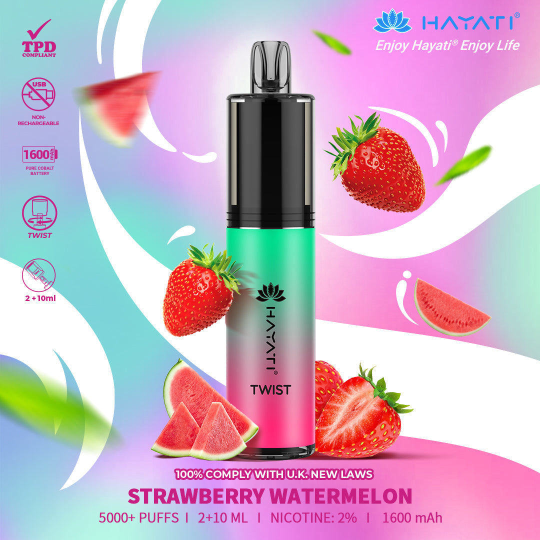 Hayati Twist 5000 Puffs Box of 5 Disposable Vape