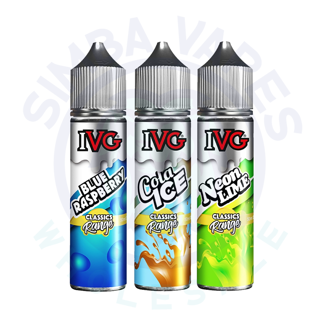 IVG Classic Range 50ml Shortfill (Pack Of 10)