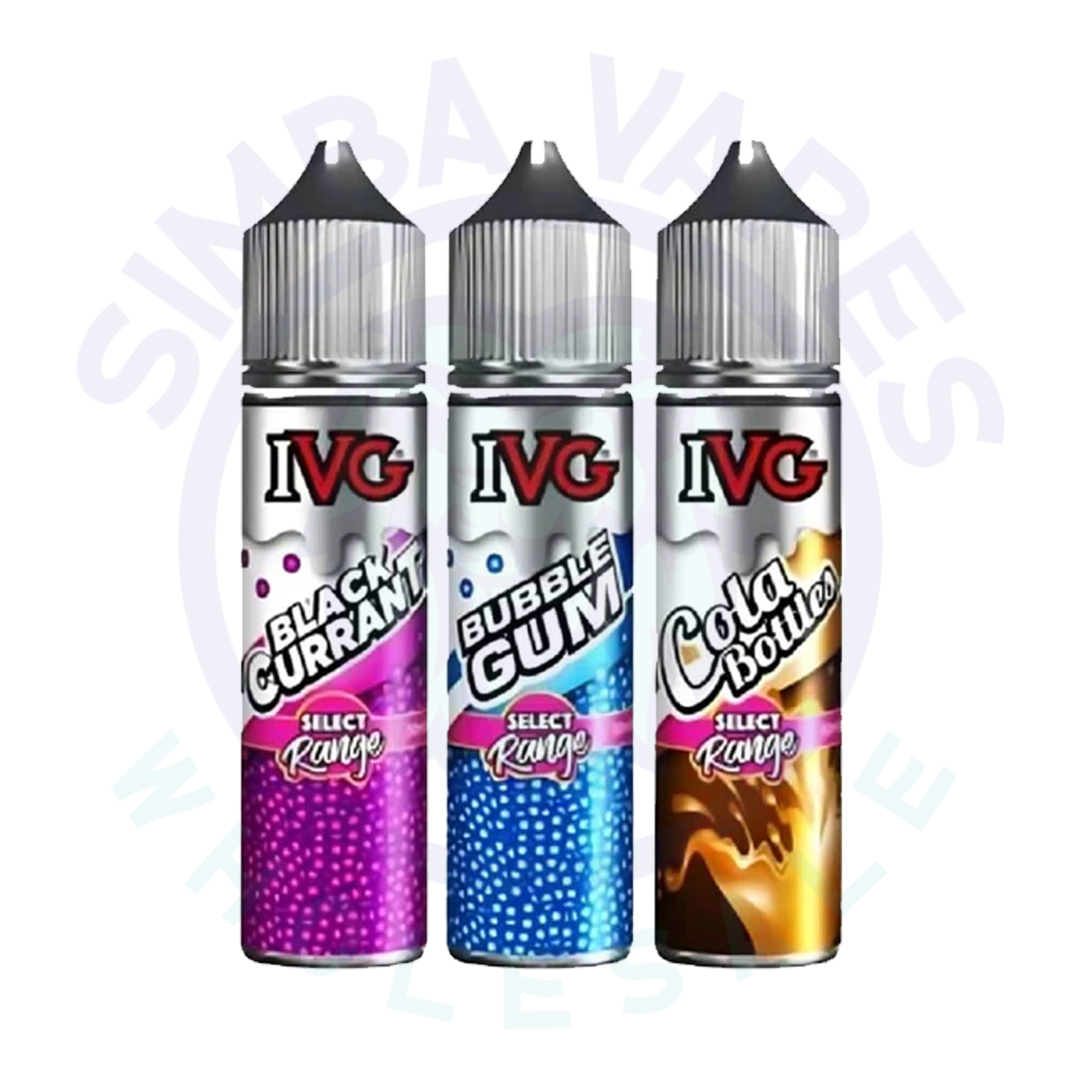 IVG Select Range 50ml Shortfill (Pack Of 10)