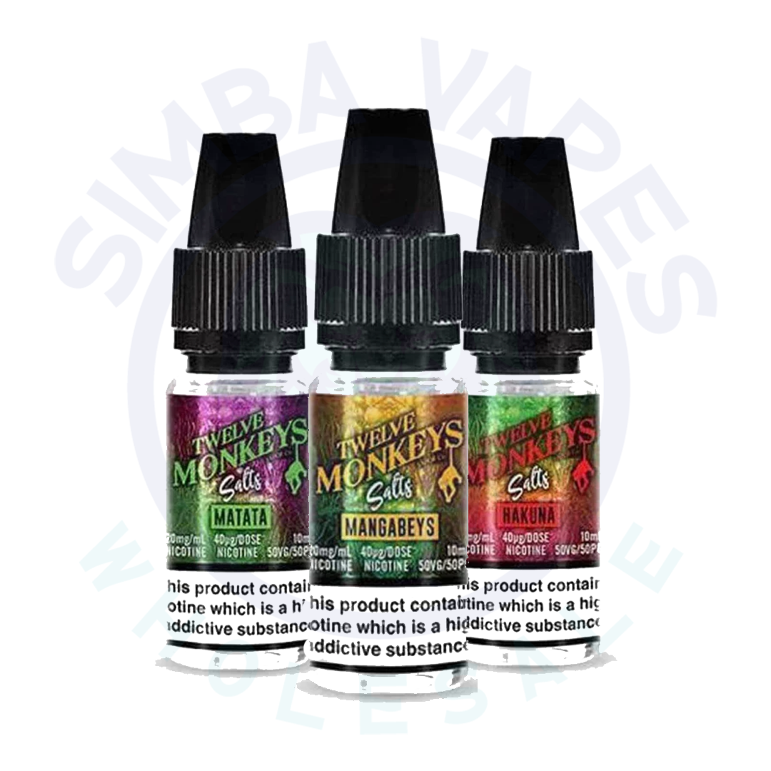 Twelve Monkeys 10ML Nic Salt (Pack Of 10)