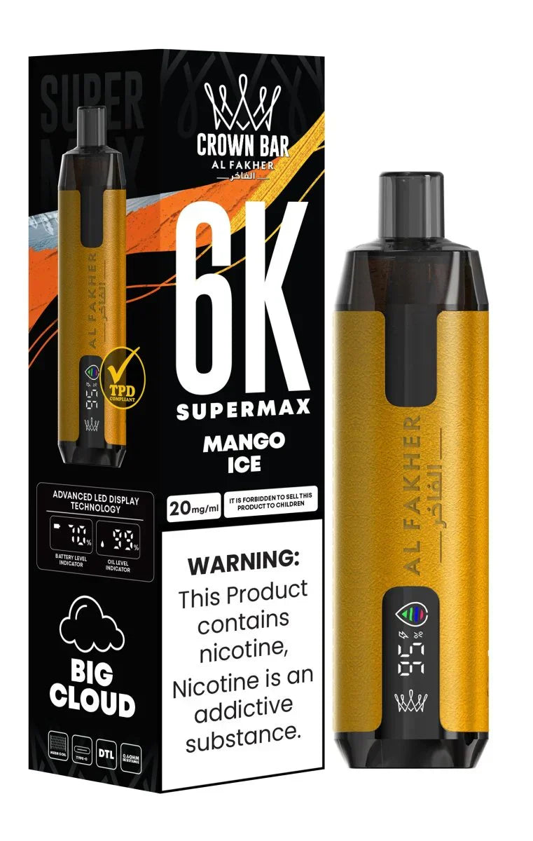 Al Fakher Supermax 6000 Puffs Disposable Vape (Box of 10)