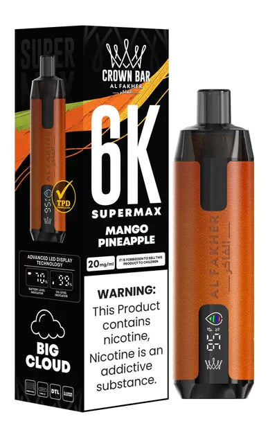 Al Fakher Supermax 6000 Puffs Disposable Vape (Box of 10)