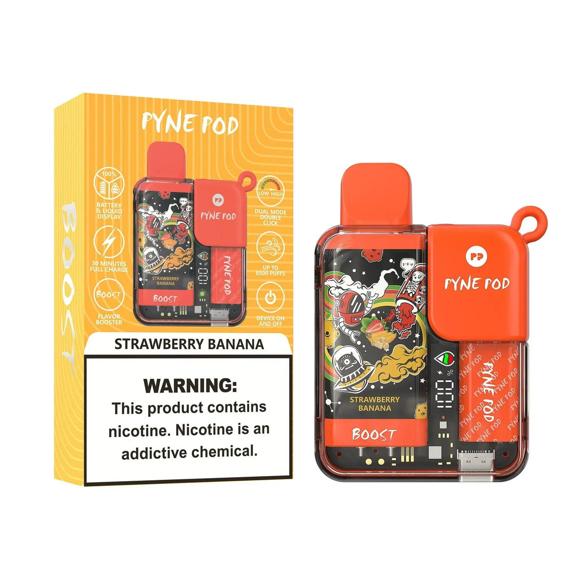 Pyne Pod Boost 8500 Puffs Disposable Vape (Box of 5)