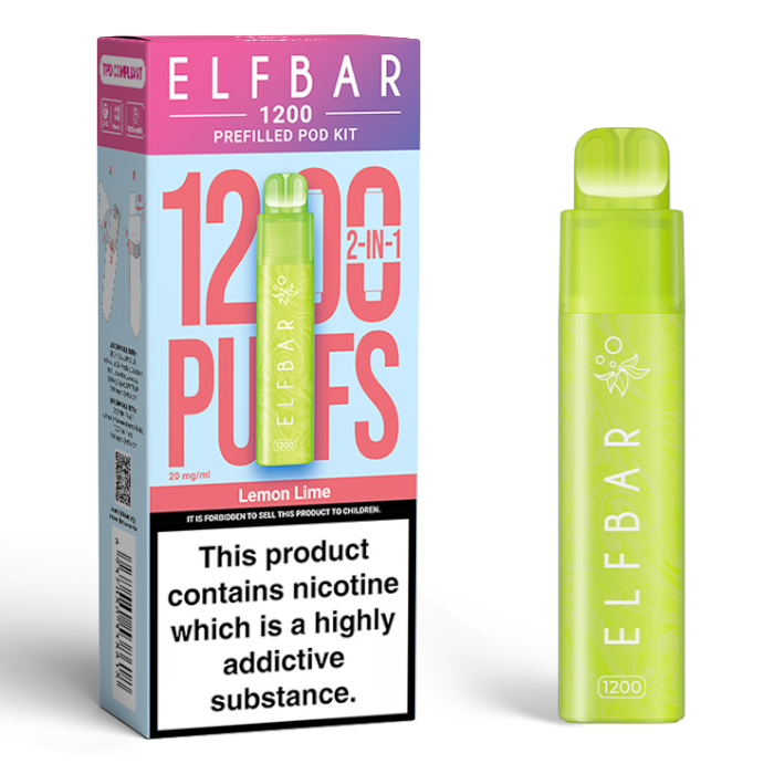 ELF BAR 1200 2 in 1 Prefilled Pod Kit (Box of 5)