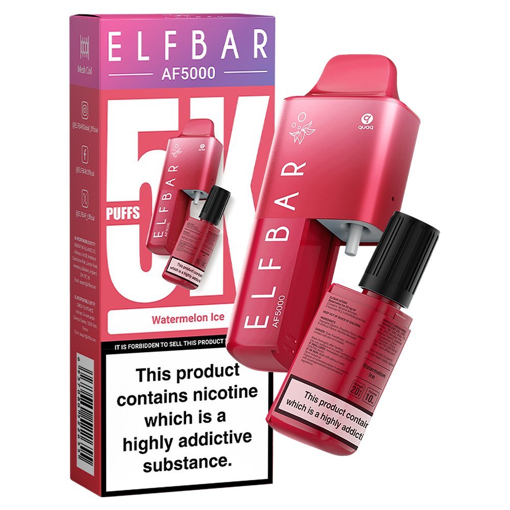 Elfbar AF5000 Puffs Disposable Vape Device - Box of 10 - #Simbavapeswholesale#