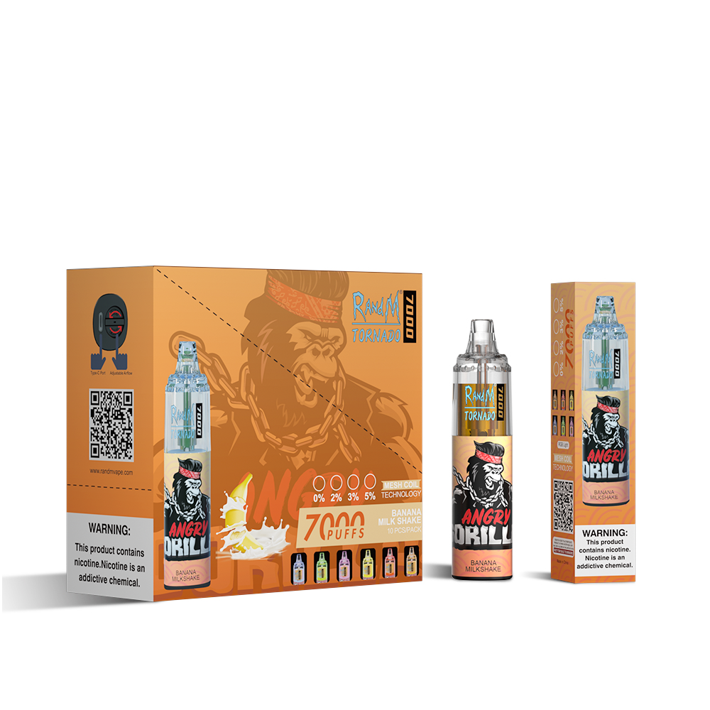 RAndM Tornado 7000 Puffs Disposable Vape  (Schachtel mit 10 Stück)