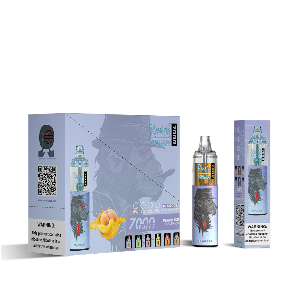 RAndM Tornado 7000 Puffs Disposable Vape  (Schachtel mit 10 Stück)