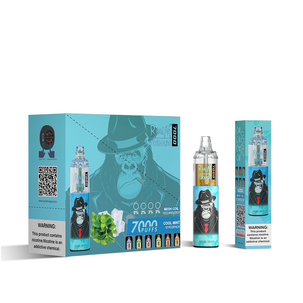 RAndM Tornado 7000 Puffs Disposable Vape  (Schachtel mit 10 Stück)