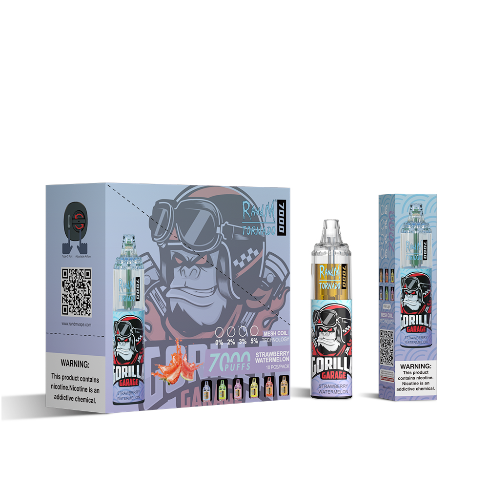 RAndM Tornado 7000 Puffs Disposable Vape  (Schachtel mit 10 Stück)