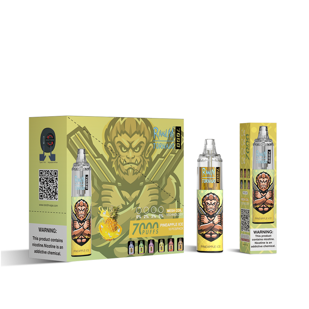 RAndM Tornado 7000 Puffs Disposable Vape  (Schachtel mit 10 Stück)