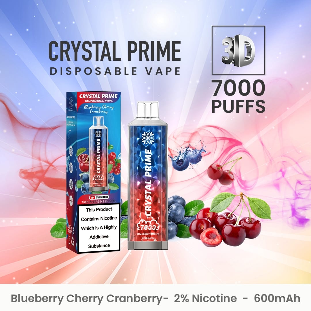 Crystal Prime 7000 Disposable Vape Puff Pod Device (Schachtel mit 10 Stück)