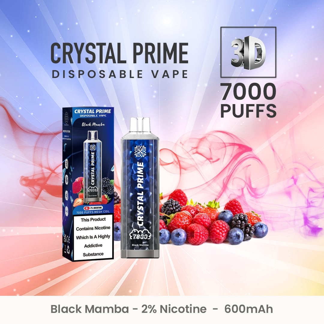 Crystal Prime 7000 Disposable Vape Puff Pod Device (Schachtel mit 10 Stück)