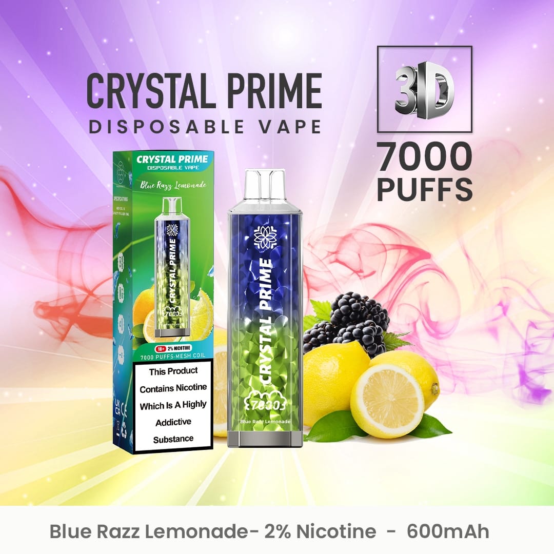 Crystal Prime 7000 Disposable Vape Puff Pod Device (Schachtel mit 10 Stück)