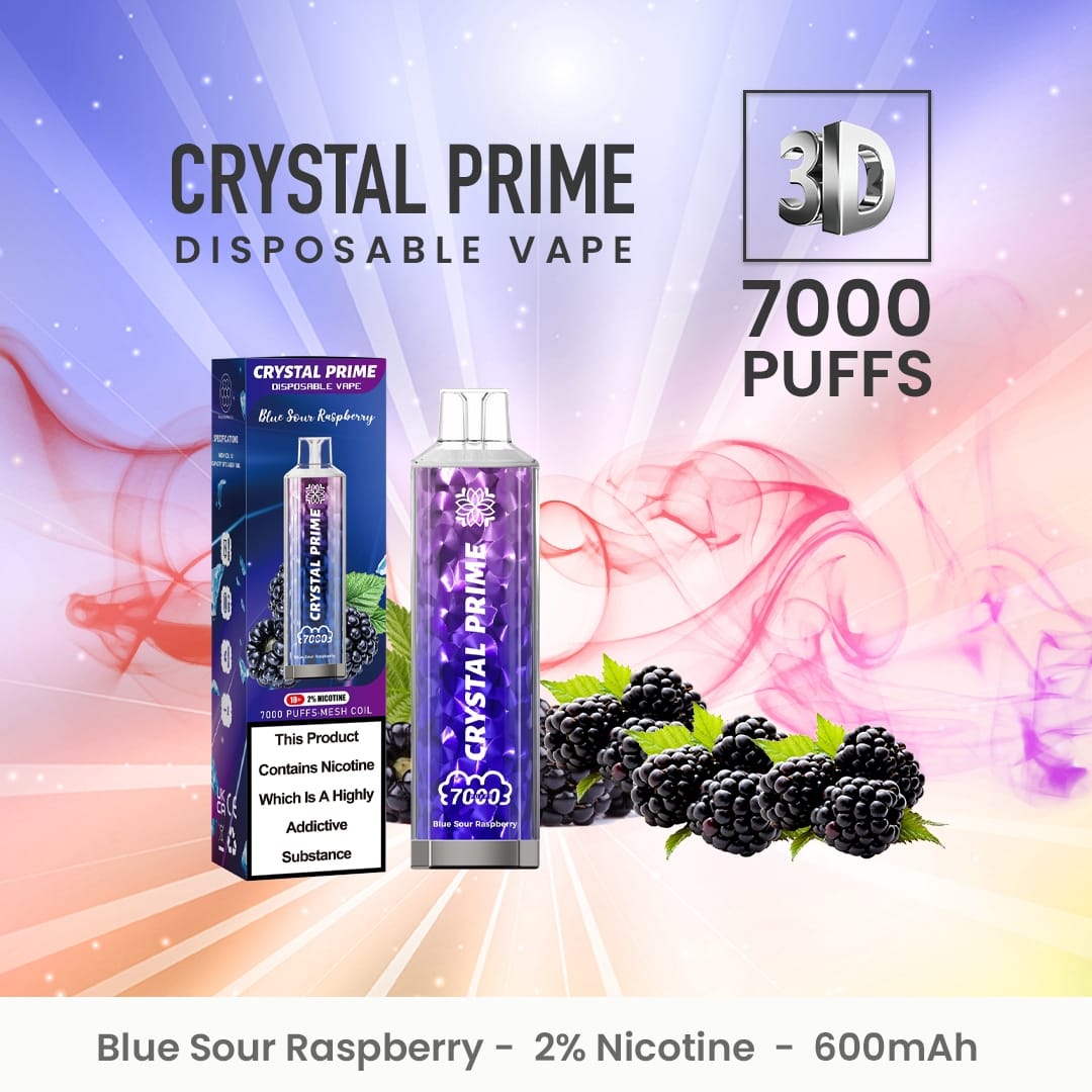 Crystal Prime 7000 Disposable Vape Puff Pod Device (Schachtel mit 10 Stück)