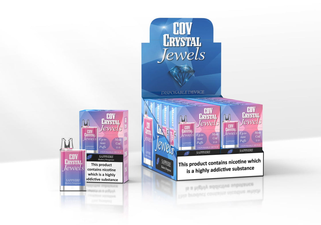 COV Crystal Jewels 600 Puff Disposable Vape Pod - 20mg - #Simbavapes#