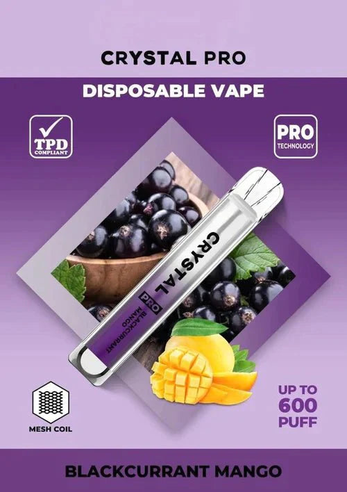 Crystal Pro Bar 600 Puffs Disposable Vape- (Schachtel mit 10 Stück)