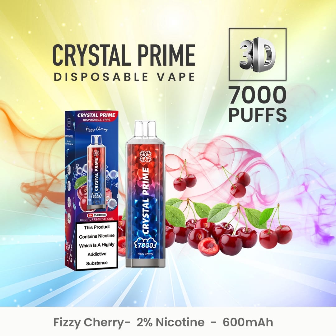 Crystal Prime 7000 Disposable Vape Puff Pod Device (Schachtel mit 10 Stück)