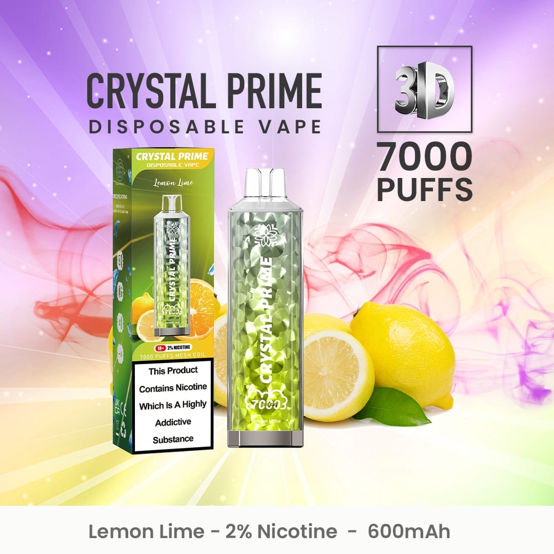 Crystal Prime 7000 Disposable Vape Puff Pod Device (Schachtel mit 10 Stück)