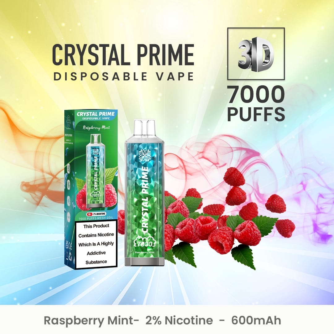 Crystal Prime 7000 Disposable Vape Puff Pod Device (Schachtel mit 10 Stück)