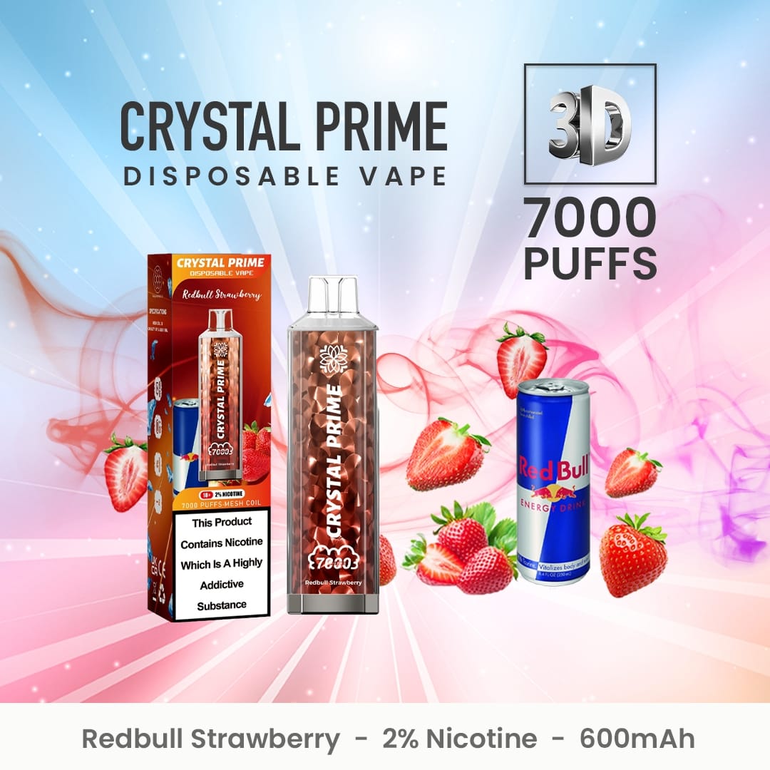 Crystal Prime 7000 Disposable Vape Puff Pod Device (Schachtel mit 10 Stück)