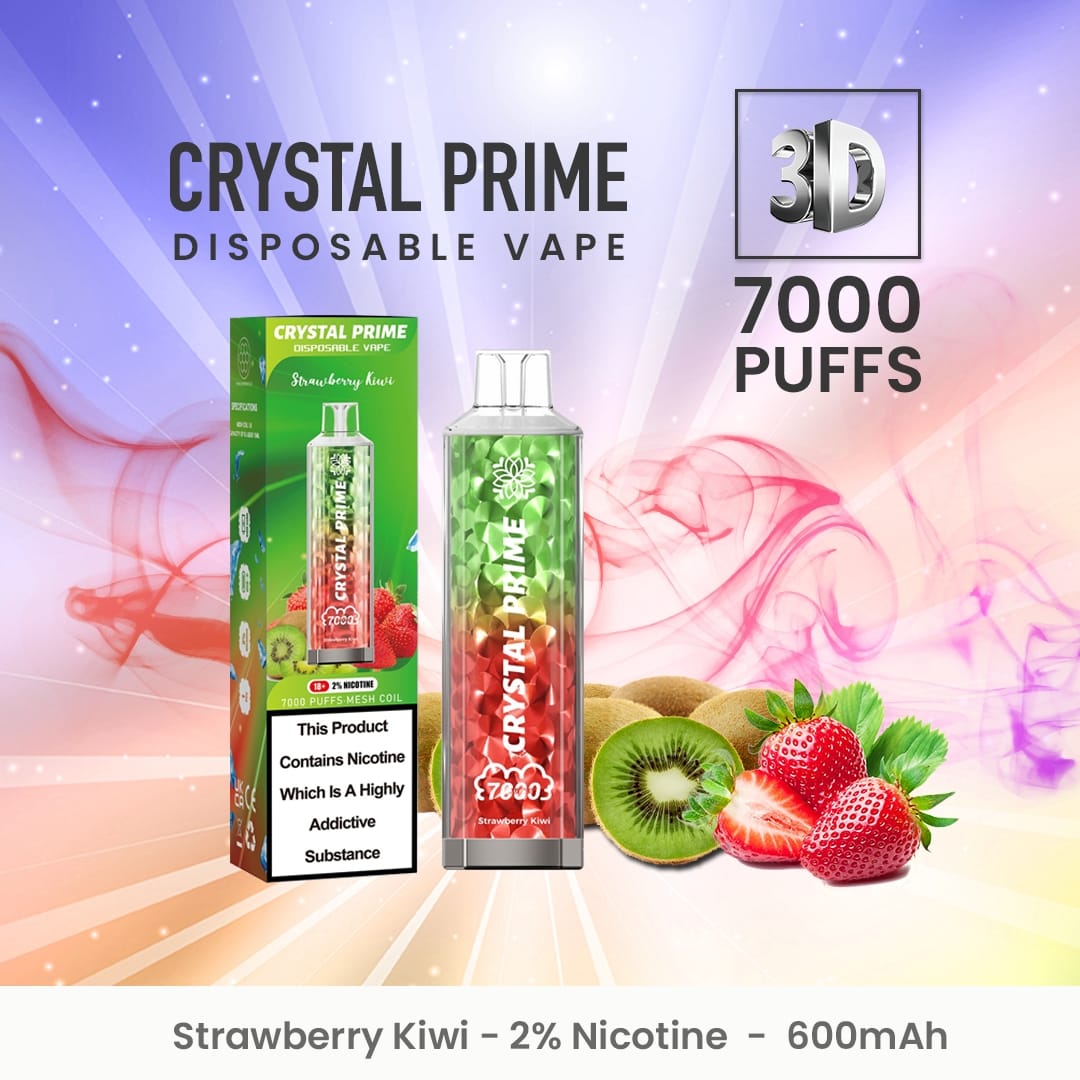 Crystal Prime 7000 Disposable Vape Puff Pod Device (Schachtel mit 10 Stück)